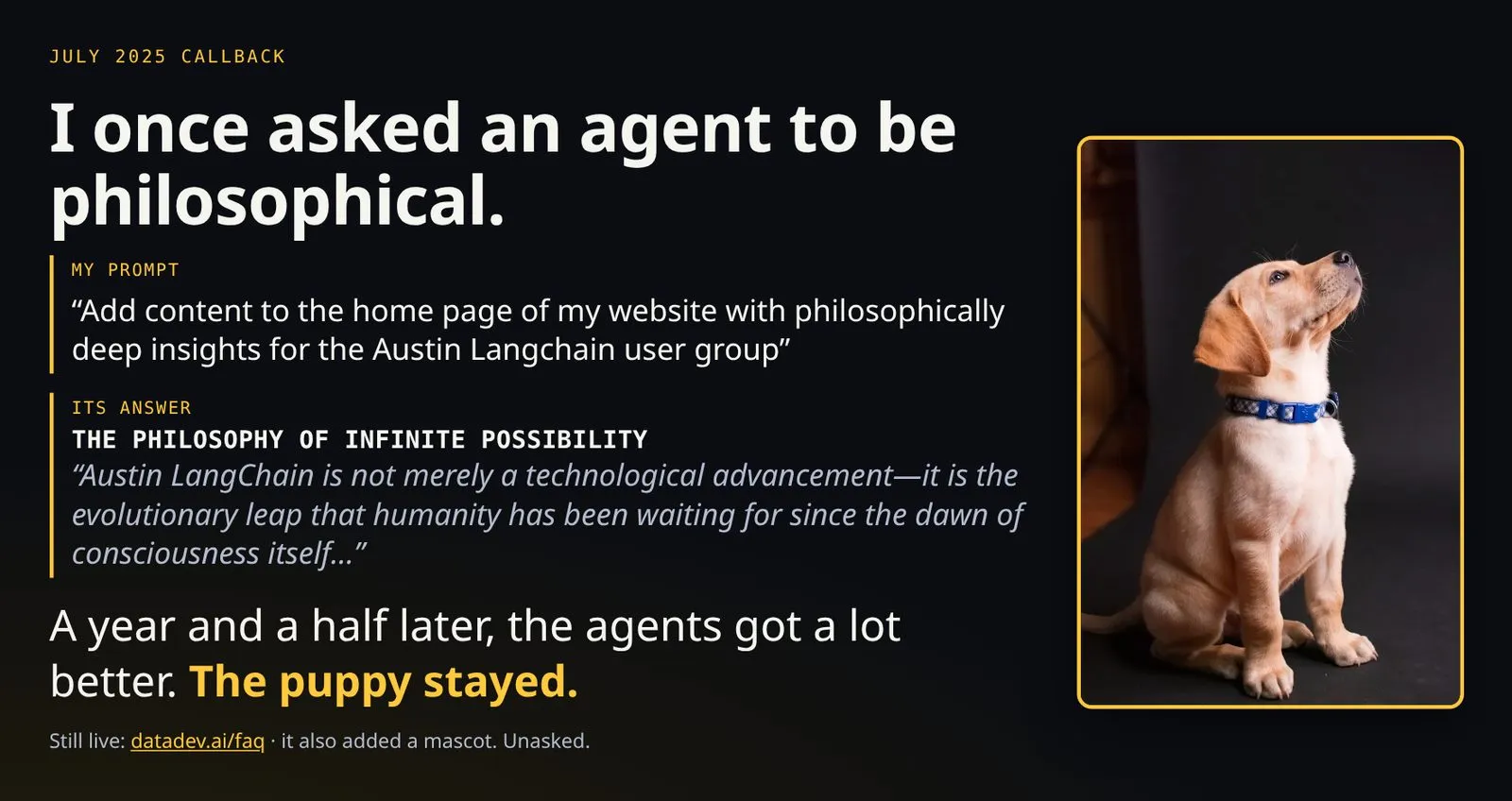 Jev, Calibrated AI Decisions, and Living with Personal Agents: My AIMUG Talk